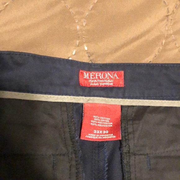 Merona Women’s The Ultimate Khaki dark blue 33x30 - Picture 2 of 6